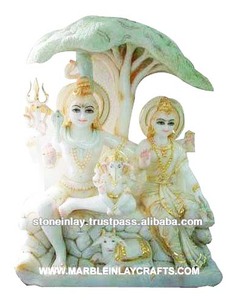 Marbre Shiv Parvati Statue - Product Image 1
