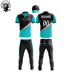 UNIQUE GYM WEAR Uniformes de Cricket de Manga Corta para Hombre, Impresión Digital, Tela Inteligente, Elástica, Transpirable y Ecológica 100% - Product Image 3