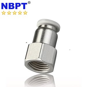 Nbpt loạt một cảm ứng đẩy trong Brass khí nén phù hợp thẳng nữ chủ đề nội bộ dễ dàng kết nối pcf loạt phụ kiện đường ống - Product Image 2
