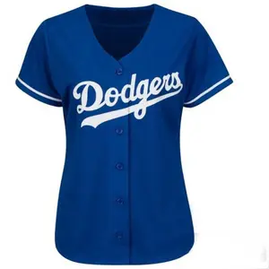 여자 Dodger 로얄 블루 야구 승화 유니폼