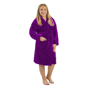 Bata de Baño de Manga Larga para Bebés y Niños, Unisex, 100% Algodón, Secado Rápido, Transpirable - Product Image 1