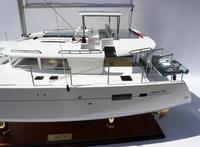 Modèle de bateau en bois LAGON 440 Catamaran, artisanat peint de haute qualité, style nautique, livraison rapide, fabriqué au Vietnam, décoration intérieure