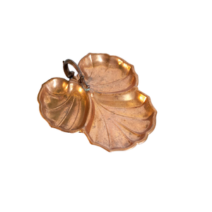 Plat de feuille antique en cuivre avec taille et forme personnalisées de qualité supérieure plat de service de feuille décoratif pour la maison - Product Image 2