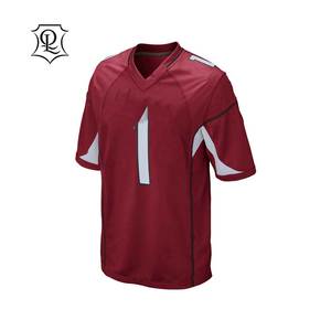 เสื้อเจอร์ซีย์เบสบอลสำหรับผู้ชาย,เสื้อเจอร์ซีย์สีแดงแบบสั่งตัดพิมพ์ลายตามสั่ง - Product Image 3