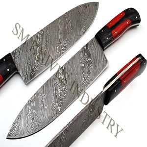 ชุดมีดเชฟเหล็กดามัสกัสขนาด13นิ้ว (Smk1157) เหล็กเนื้อโลหะคาร์บอนเครื่องมือทำครัวสแตนเลส - Product Image 2