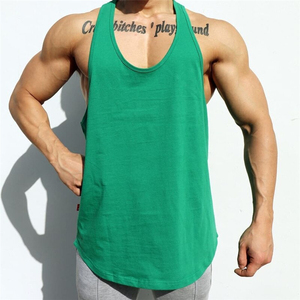Concevez votre propre débardeur de sport personnalisé en coton tricoté décontracté grande taille pour hommes, idéal pour la musculation et la remise en forme - Product Image 4