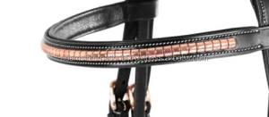 Rose Gold Horse Clincher Bridle High Quality Leather <b>Fitting</b> <b>Best</b> in Class Product - Product Image 2