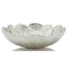 Plateau de service en métal de forme ronde pour table à manger maison et cuisine avec finition couleur argent de haute qualité - Product Image 5