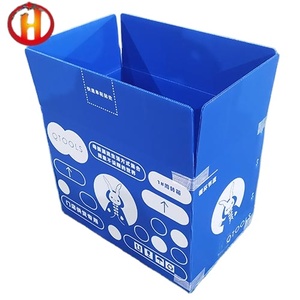 Corrugated Plastic Plastic Corrugated Box Custom Screen Printing Foldable Correx Corrugated Plastic Packing Box
