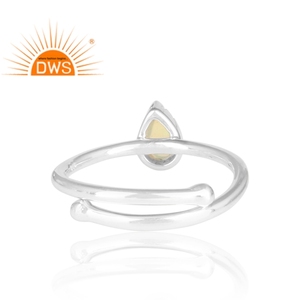 Glorious Ethiopian Opal Gemstone <b>Adjustable</b> <b>Ring</b> 925 Silver Jewelry Supplier Classic Collection - Product Image 4