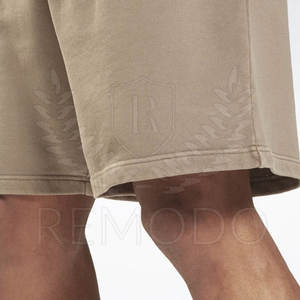 Pantalones Cortos Deportivos Casuales para Hombre, 100% Algodón, Cintura Elástica Media, Bolsillo con Logotipo Personalizado - Product Image 4