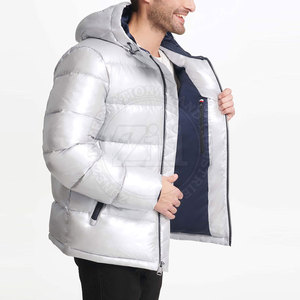 Chaqueta Acolchada con Capucha para Hombre, Impermeable, Ecológica, Resistente al Viento, Material de Lona, para la Temporada de Invierno, Artículo en Oferta - Product Image 5