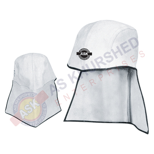 Gorro ignífugo con logotipo personalizado, protección de cabeza de soldador, a prueba de fuego, cuero ignífugo, funda protectora - Product Image 3