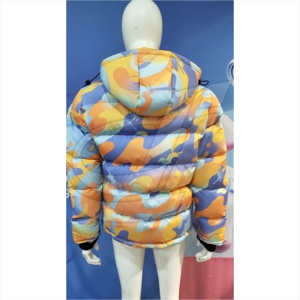 Oem-chaqueta de invierno personalizada para hombre, chaqueta con estampado de camuflaje colorido, gruesa, acolchada - Product Image 4