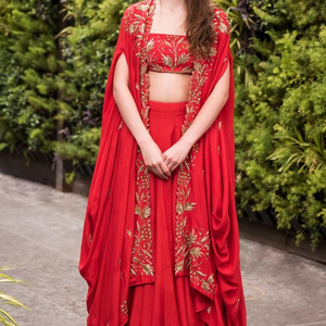 Indian/Pakistani-<b>Party</b>-Wear-Stylish lehenga <b>top</b> Dress with beautiful applique work for <b>Party</b>/ Wedding =2020 - Product Image 1