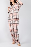 Ropa de Dormir para Mujer, Otoño, Jersey Sólido, Cómoda, Transpirable y Lavable