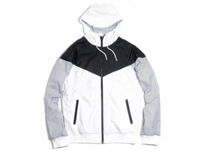 Coupe-vent en jean Polyester, Logo personnalisé, Design homme et femme, mode plein air, veste à capuche, printemps et hiver - Product Image 4