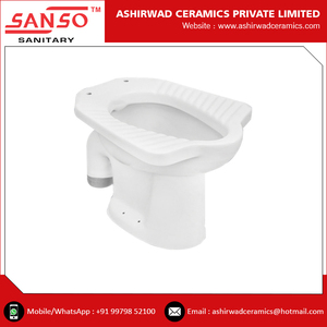 Inodoro de Cerámica Anglo-India de Una Pieza, Montado en el Suelo, Alargado, con Doble Descarga, Opciones de Sifón en P y S, para Uso en Baños - Product Image 4