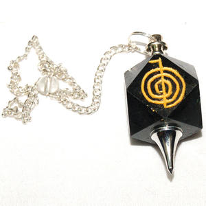 Péndulo Reiki de ágata negra, proveedor de péndulo Reiki - Product Image 1