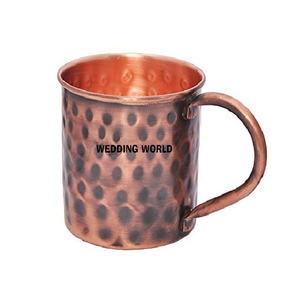 Tasse à bière martelée en cuivre tasse faite à la main de qualité supérieure classique élégant vente en gros nouveau chope à bière de luxe en gros - Product Image 6