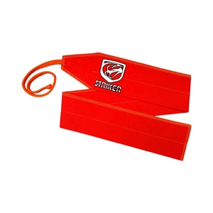 Red with Orange Cotton Wrist Wraps - Product Image 1