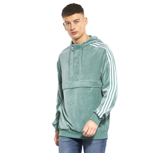 Sudadera con capucha de terciopelo para hombre, jersey con dos bolsillos delanteros - Product Image 4