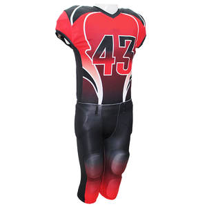 Ensemble de maillots de football américain personnalisés OEM, 100 % polyester, uniforme d'équipe professionnel, logo personnalisé - Product Image 1