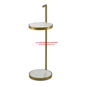 Mesa de centro de aluminio hecha en la India para decoraciones del hogar, nueva mesa de Metal de lujo para la venta - Product Image 4