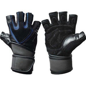 Manufacturer Custom Leather Weight Lifting Workout Fitness Gym Sport Gloves - Product Image 1