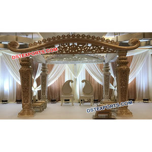 Mandap de Fibra para Bodas de Último Diseño, Mandap Real para Bodas, Decoración Elegante para Mandap de Boda, Nueva Venta 2026, Decoración para Eventos en Australia - Product Image 1