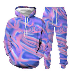 Trajes de chándal para hombre, y sublimación Sudadera con capucha, conjunto de 2 piezas - Product Image 1