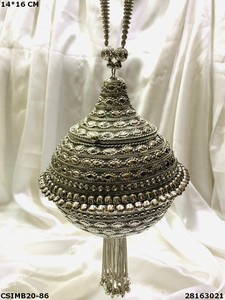 Exclusive Bridal Metal <b>Clutch</b> <b>Bag</b> | Handmade Designer Bridal Evening Ladies <b>Wedding</b> Metal <b>Clutches</b> - Product Image 4