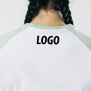 เสื้อยืดผู้หญิงสไตล์เทรนดี้รุ่นใหม่ปี 2026 พิมพ์โลโก้ตามสั่ง ป้ายแบรนด์ เสื้อผ้ากีฬา โยคะ ออกกำลังกาย เสื้อผ้าฝ้ายสำหรับผู้หญิง - Product Image 6