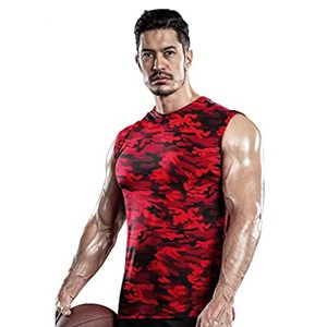 Camiseta sin mangas holgada personalizada para hombre, chaleco de entrenamiento para gimnasio y correr - Product Image 1