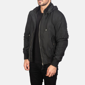Bomber Men's Fashion Jackets Army Green Pilot Jacket Winter Nylon Bomber Jacket - Product Image 3