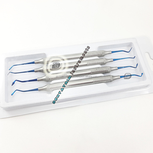 Conjunto de instrumentos de llenado para restauración Dental, Set de instrumentos de relleno con logotipo personalizado CE PK, compuesto de 4 piezas - Product Image 4