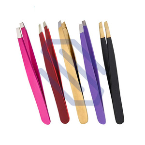 Samroz Eyebrow Tweezers Slanted <b>Clip</b> Hair Beauty <b>Tool</b> Stainless Steel Manicure Instruments - Product Image 2