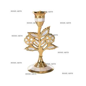 Bougeoir fait à la main en laiton et nacre conception unique bougeoir de taille personnalisée pour les meilleures ventes - Product Image 6