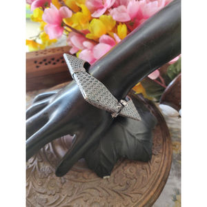 Bracelet indien pour filles et femmes, fait à la main, style argenté, look occidental, grossissant, nouvelle tendance - Product Image 3