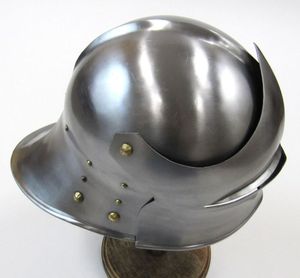 Casco Sallet alemán, color plateado, forma redonda, para Decoración - Product Image 2