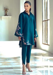 NEW---STYLISH-&-BEAUTIFUL---KURTA AVEC PANTALON POUR LA Fête-usure-robe avec applications pour la Fête/Mariage = 2021. - Product Image 2
