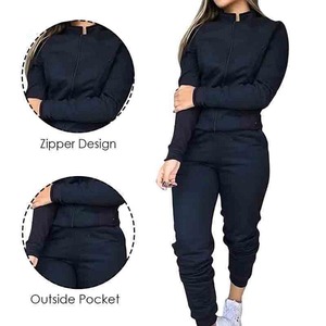 Survêtement de Jogging personnalisé pour femmes, tenue de Jogging sur mesure, fabriqué au Pakistan, nouvelle collection - Product Image 4