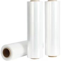 Prix usine Film étirable 80 Gauge Jumbo rouleau 50kg Palette Wrap Emballage en plastique Film Transparent 4 Rouleaux par boîte Carton personnalisé