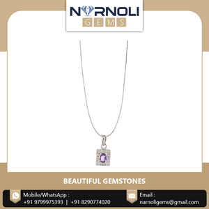 ที่ขายดีที่สุด925เครื่องประดับเงินสเตอร์ลิงอเมทิสต์อัญมณีสร้อยคอจี้สําหรับผู้หญิง - Product Image 2