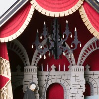 Kit miniature de l'Opéra Phantom personnalisé, 4 ornements suspendus, facile à utiliser, bricolage éducatif, écologique, maisons de poupées de haute qualité