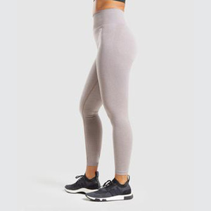 Mallas de yoga lisas de alta calidad para mujer, Leggings de poliéster y LICRA con logotipo personalizado para entrenamiento de gimnasio, novedad de 2022 - Product Image 6