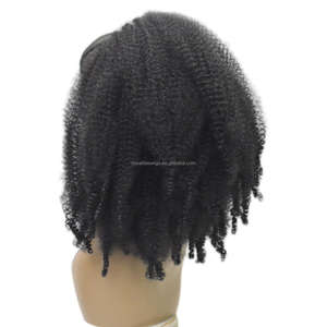 Nouveautés Postiche Autres Extensions de Cheveux Artificiels Crépus en Gros, Cheveux Synthétiques Afro Marley, Queue de Cheval Afro à Cordon - Product Image 4