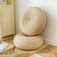 Meilleur Qualité Vietnam En Gros Tissés À La Main pouf Rond Jacinthe D'eau Décor Coussin pouf table basse herbiers pouf tabouret