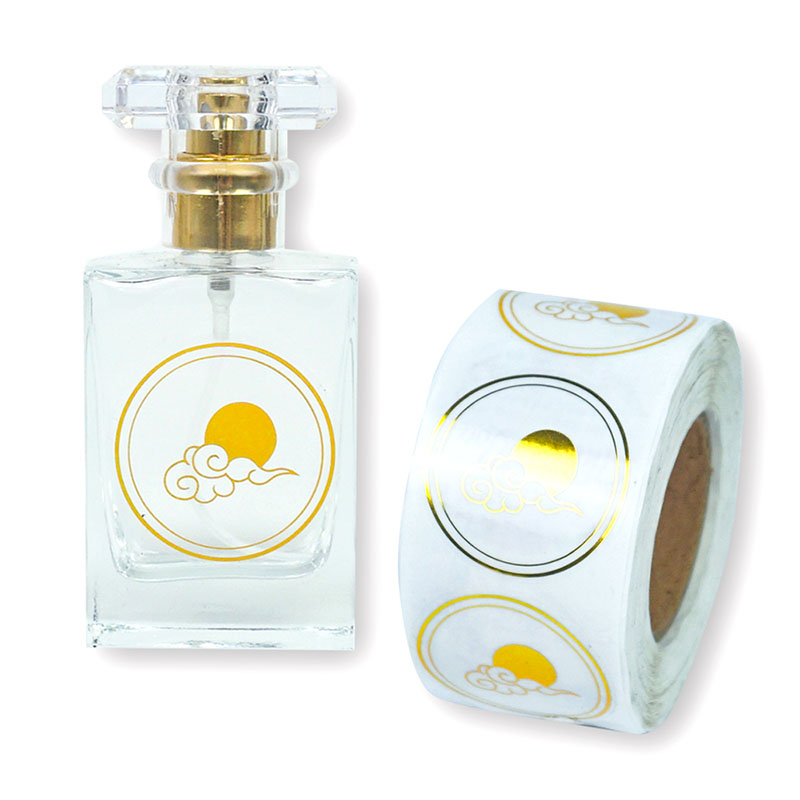 Custom Cosmetic Brand Label Design Logo Glossy PET Vinyl Sticker Printing Packaging Labels for Skincare Products