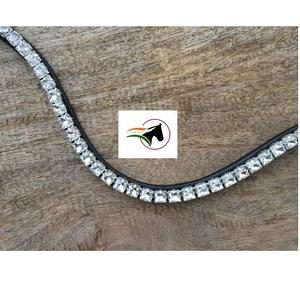 Luxury Trendy 8 mm <b>Clear</b> Opal Crystal Brow Band for Horses Best Price with Back Open Sticky <b>Tape</b> Loop - Product Image 3